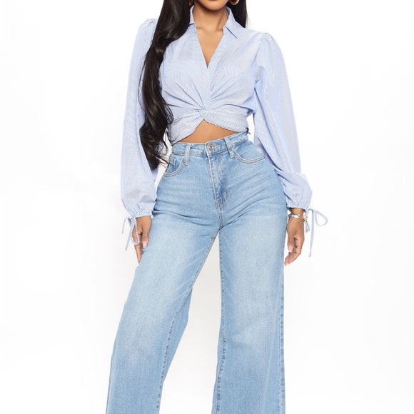 FASHION NOVA Striped Top NWT - Picture 2 of 6